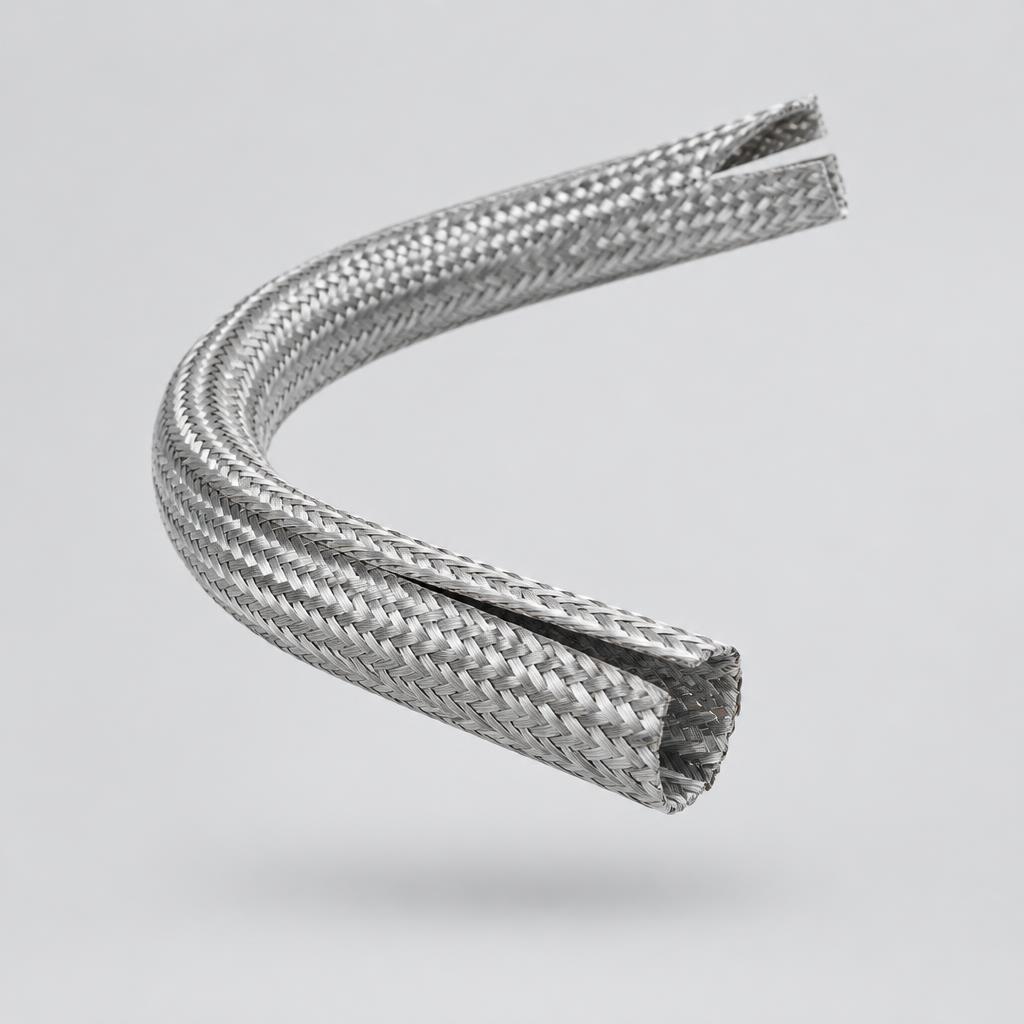 Selbstschließender Kabelschutzschlauch Ø 13 mm × 8 m – Silber – Symbolbild