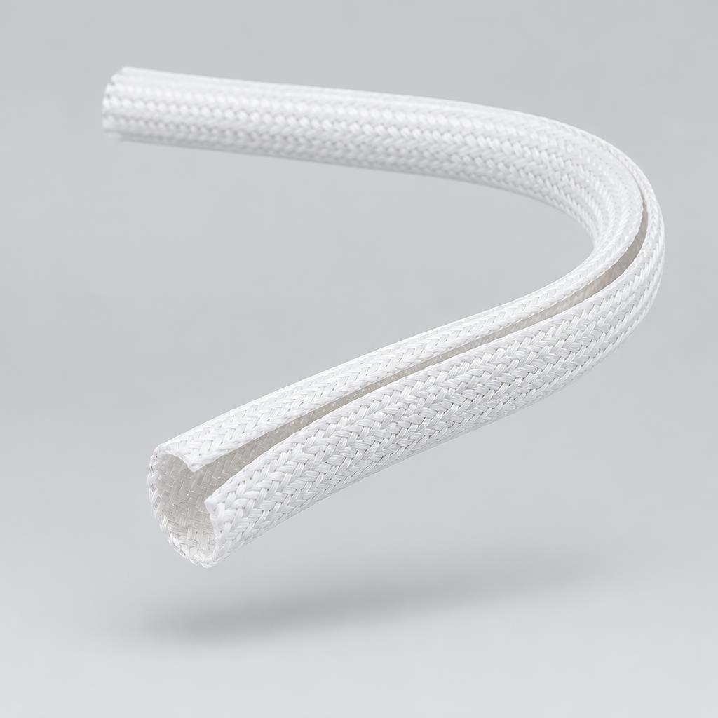 Selbstschließender Kabelschutzschlauch Ø 13 mm × 3 m – Weiß – Symbolbild